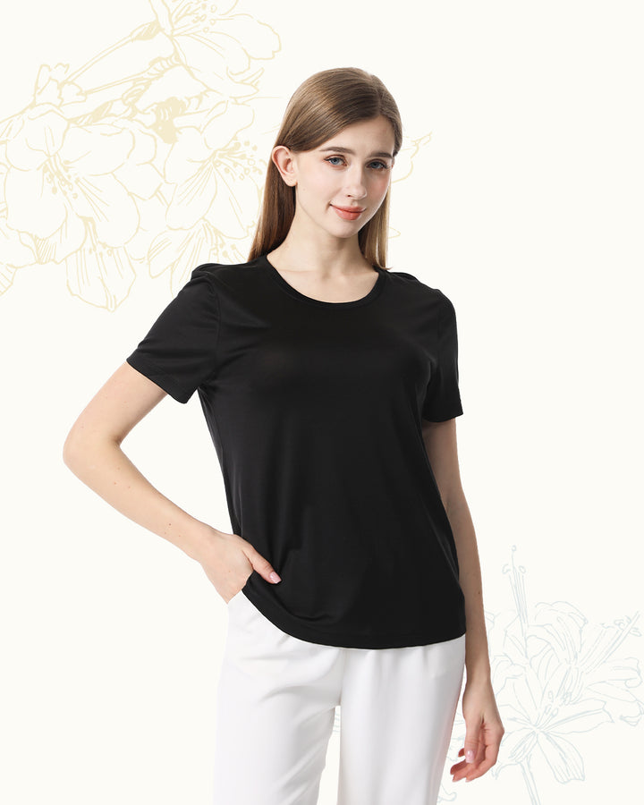 Washable Silk Jersey T-Shirt