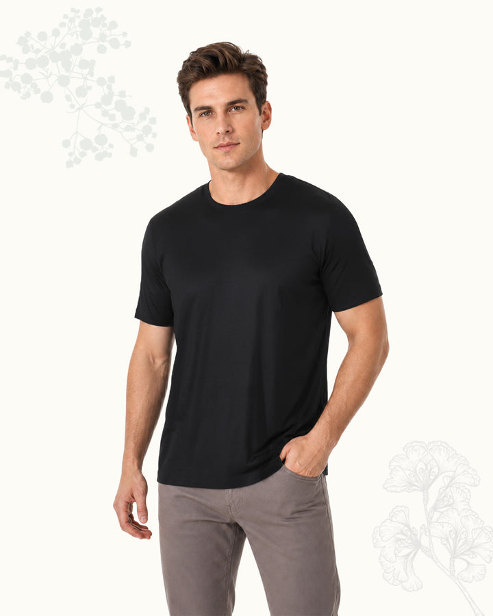 Men's Washable Silk Jersey T-Shirt
