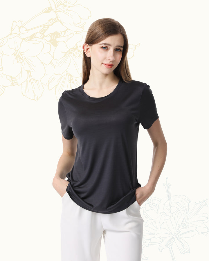 Washable Silk Jersey T-Shirt