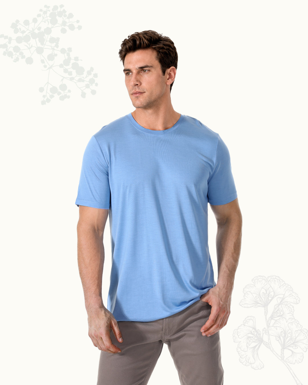 Men's Washable Silk Jersey T-Shirt