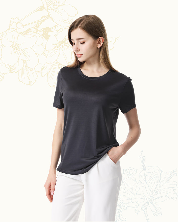 Washable Silk Jersey T-Shirt